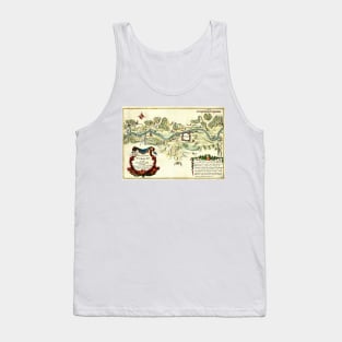 Old map of Trier Tank Top